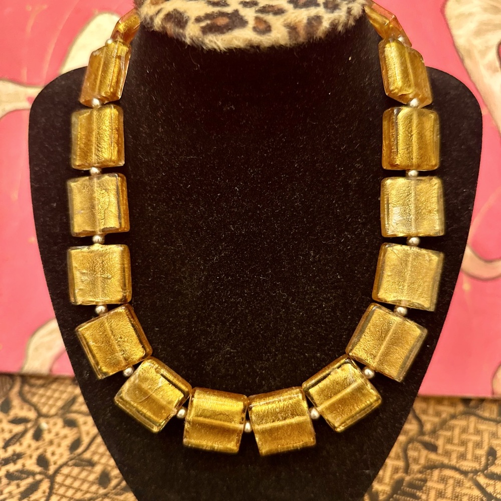 Splendid Murano style necklace